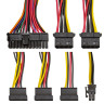 Блок питания 350W EXEGATE AB350 ATX, PC, 8cm fan, 24pin, 4pin, 3xSATA с кабелем 220V EX284668RUS
