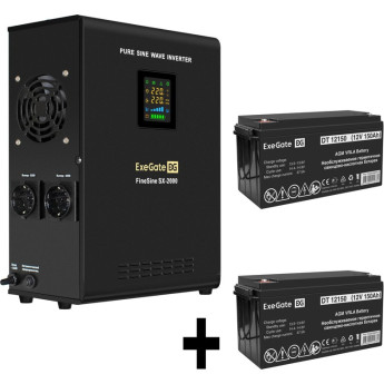 Комплект EXEGATE ИБП EX296001RUS + батарея 150Aч EX282990RUS 2шт